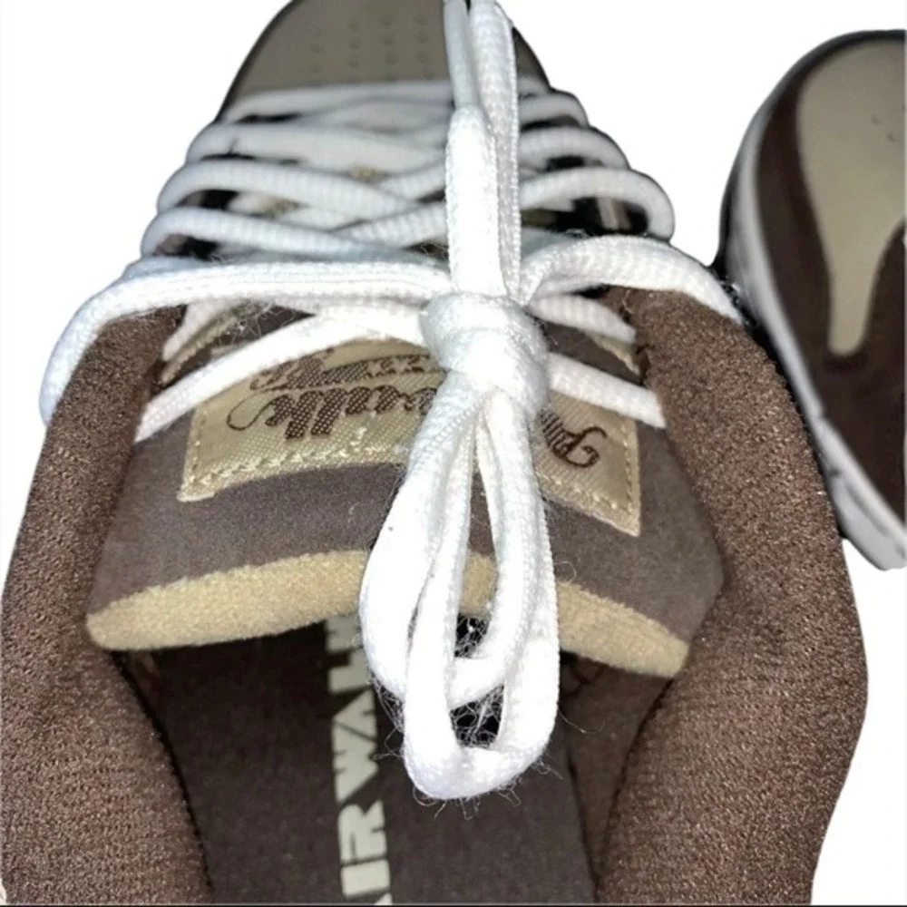 Y2K Airwalk 86 Ollie Big A Men's 9.5 Vtg 2001 Skate Shoe‎ Tan/Brown New Unused